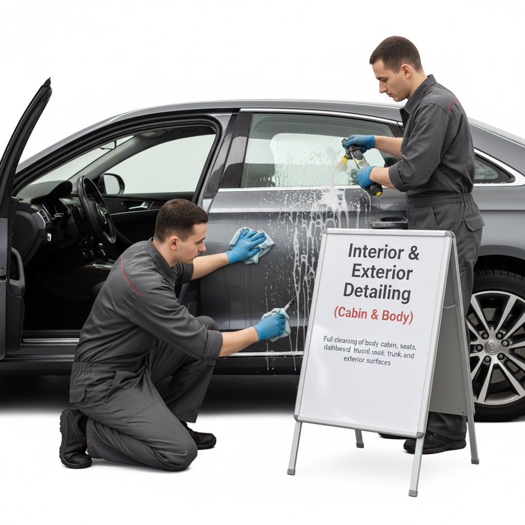 Innen- & Außenreinigung (Detaillierung) (Großer Transporter (Crafter-Größe))